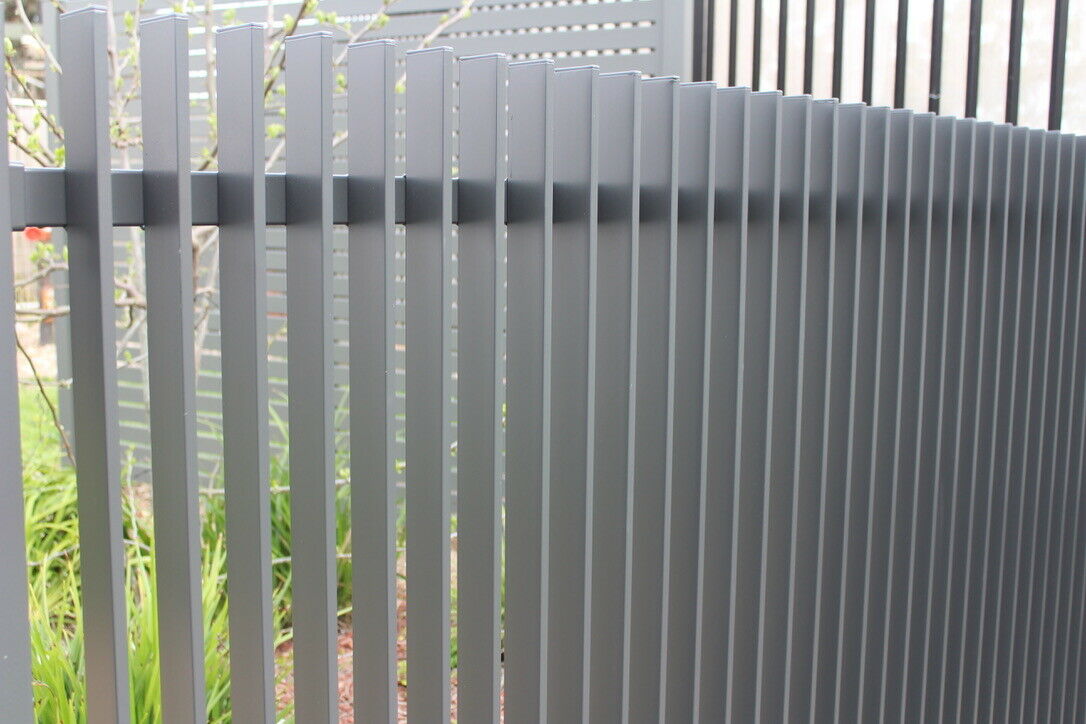 Dark Gey Fin Fence